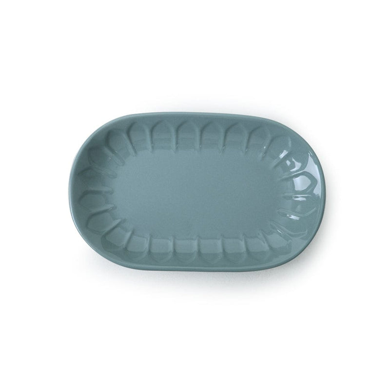 Yeşil Badem Kayık Tabak 25cm 2 Adet