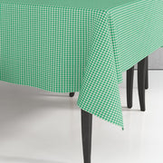 Yeşil Beyaz Pöti Kareli Masa Örtüsü %100 Pamuk 170x170cm Bonvagon