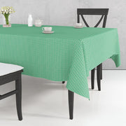 Yeşil Beyaz Pöti Kareli Masa Örtüsü %100 Pamuk 170x170cm Bonvagon