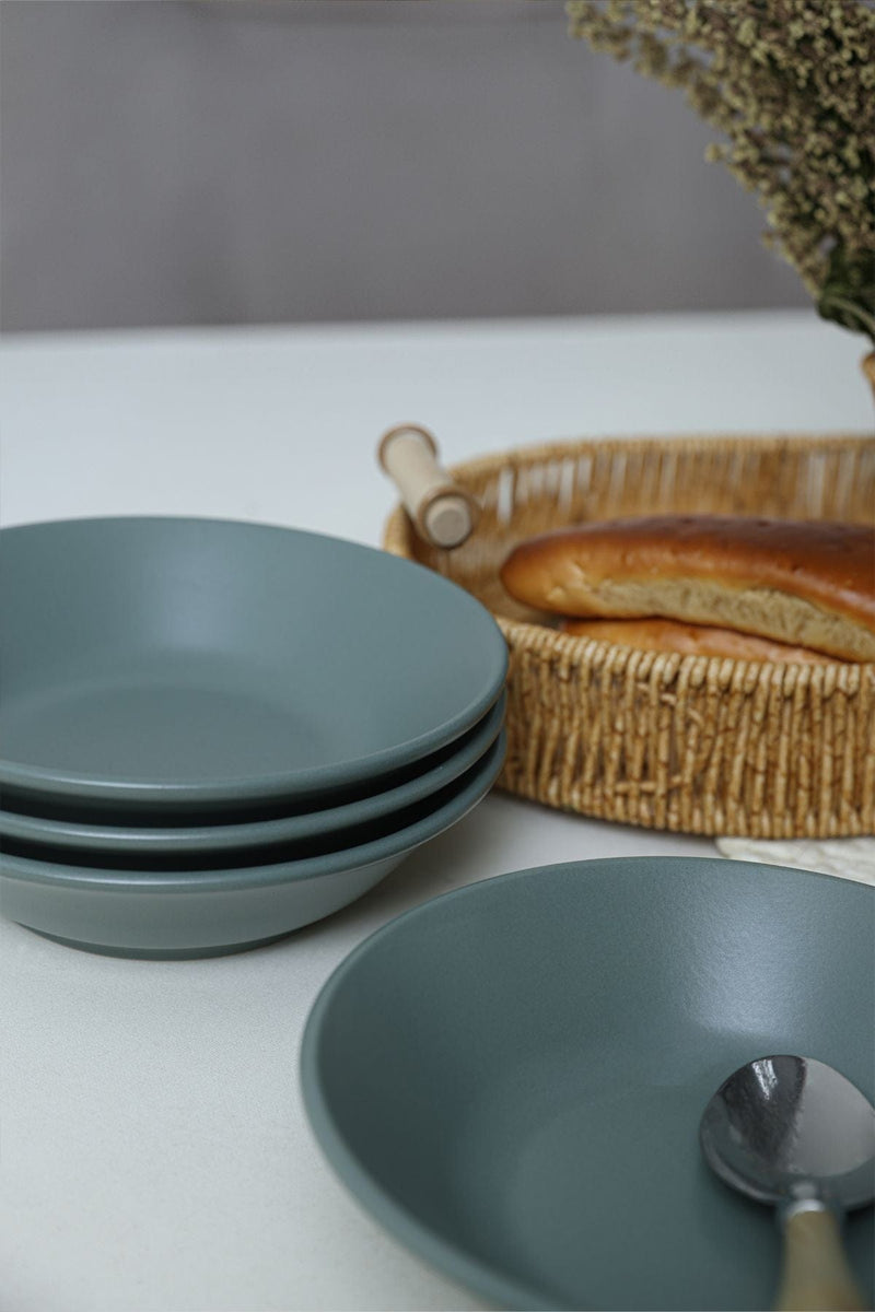 Yeşil Hitit Yemek Tabağı Seti 18 Cm 6'lı 322 Bonvagon