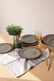 Yeşil Pasta Tabağı Takımı 21 Cm 6 Adet
