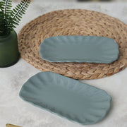 Yeşil Sirius Kayık Tabak 23cm 2 Adet Bonvagon