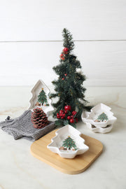 Yılbaşı Çam Çerezlik Seti 17 Cm - 4 Adet Bonvagon