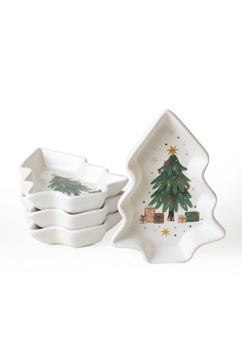 Yılbaşı Çam Çerezlik Seti 17 Cm - 4 Adet Bonvagon