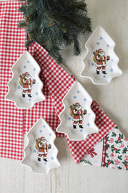 Yılbaşı Noel Baba Çerezlik Seti 17 Cm 4'lü Bonvagon