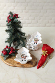 Yılbaşı Noel Baba Çerezlik Seti 17 Cm 4'lü Bonvagon