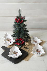 Yılbaşı Noel Baba Çerezlik Seti 17 Cm 4'lü Bonvagon