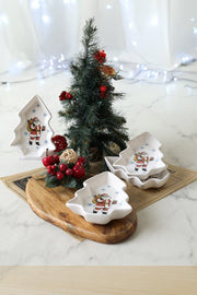 Yılbaşı Noel Baba Çerezlik Seti 17 Cm 4'lü Bonvagon