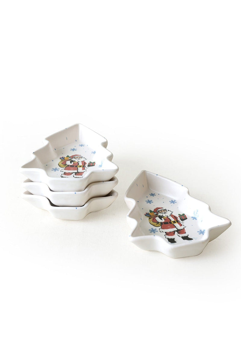 Yılbaşı Noel Baba Çerezlik Seti 17 Cm 4'lü Bonvagon