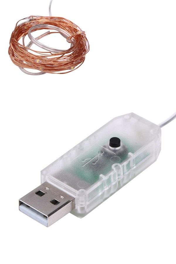 Yılbaşı ve Özel Konsept Dekorasyon 5 Mt USB Bağlantılı Led Işık Bonvagon