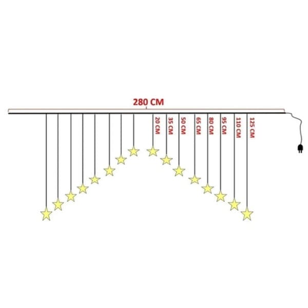 Yıldız Perde LED Bonvagon