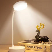 Yuvarlak Dokunmatik 3 Kademeli USB Şarjlı 360 Derece LED Aydınlatma Masa Lambası