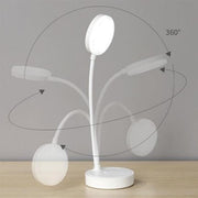 Yuvarlak Dokunmatik 3 Kademeli USB Şarjlı 360 Derece LED Masa Lambası Bonvagon