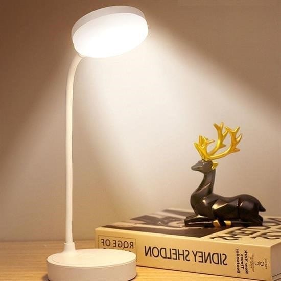 Yuvarlak Dokunmatik 3 Kademeli USB Şarjlı 360 Derece LED Masa Lambası Bonvagon