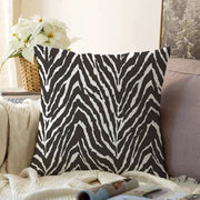 Zebra Desenli Özel Tasarım Dijital Baskılı Modern Şönil Yastık Kırlent Kılıfı Bonvagon