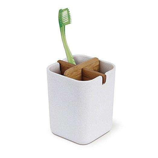 Zen Kap Banyo Organizer Bambu-Beyaz Bonvagon