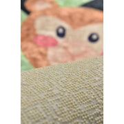 Zoo Yıkanabilir Antibakteriyel Çocuk Halısı, Kaymaz Taban, Yıkanabilir Bonvagon