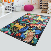 Zoo Yıkanabilir Antibakteriyel Çocuk Halısı, Kaymaz Taban, Yıkanabilir Bonvagon