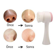 2li Set Çift Taraflı Cilt Temizleme Fırçası ve Yeşim Taşı Çift Taraflı Cilt Masaj Aleti Bonvagon