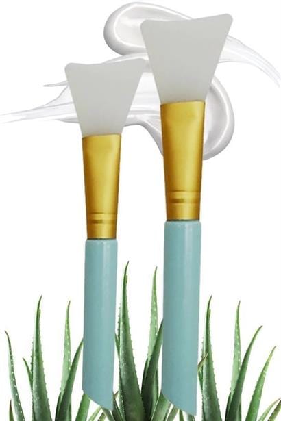 2li Silikon Temizlemesi Kolay Kullanılabilen Yüz Cilt Bakımı Maske Ve Krem Spatulası Bonvagon