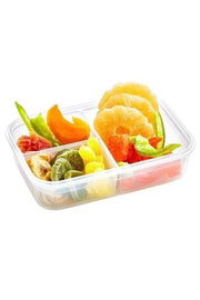 3 Bölmeli Kilitli Kapaklı 1 Litre Erzak Saklama Kabı LC-510 Bonvagon