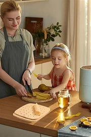 50 Adet Air Fryer Pişirme Kağıdı Tek Kullanımlık Hava Fritöz Yapışmaz Yağlı Kağıt Delikli Model Bonvagon