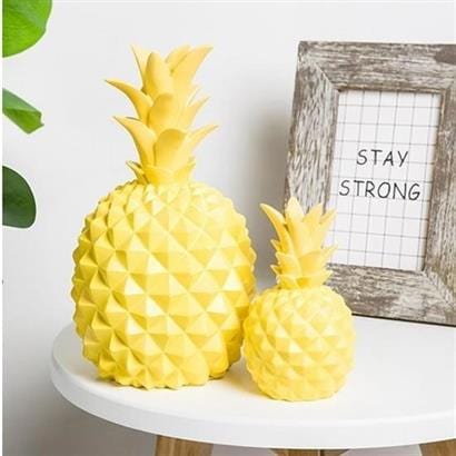 Ananas Şeklinde Desenli Büyük Boy Pilli Masa ve Gece Lambası Bonvagon