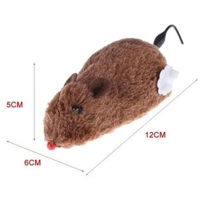 Kurmalı Kedi Eğitim Oyuncağı Tüylü Peluş Fare Yakalama İnteraktif Sevimli Eğlenceli Oyuncak Bonvagon