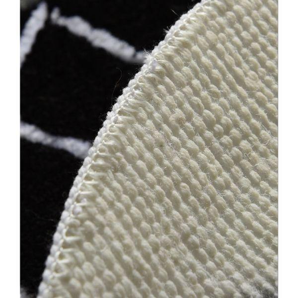 Rüya Siyah 2li Set Akrilik Banyo Paspas Halısı, Kaymaz Taban, Yıkanabilir Bonvagon